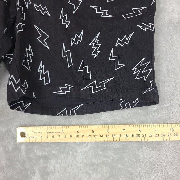Sovereign Code Mens Shorts XL Beach Biz‎ Black Colorful Lightning Bolt Shorts - Picture 6 of 9